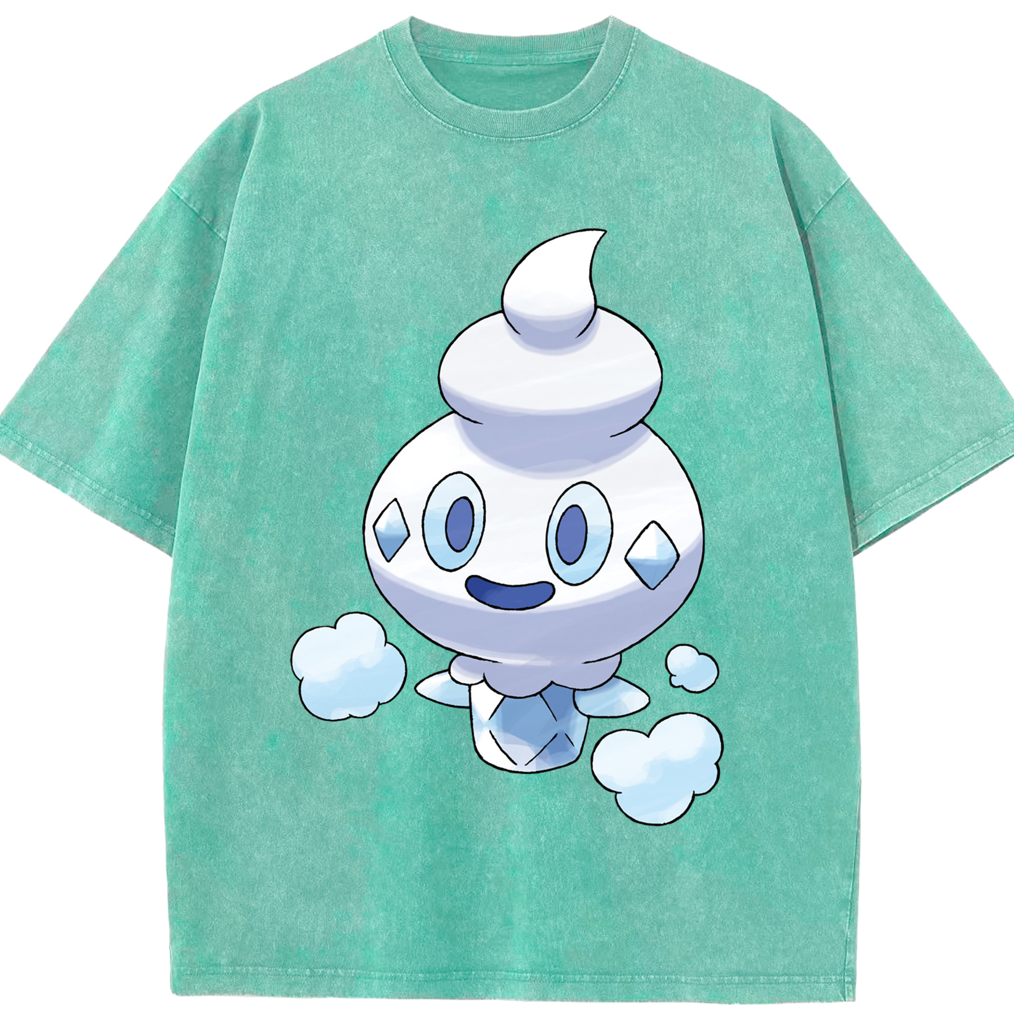 （画像用） ポケットモンスター Pokémon 綿100% ヴィンテージ風 半袖Tシャツ（フロントプリント）